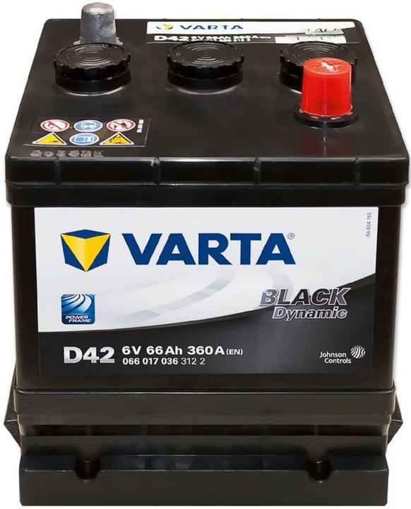 Actual product image Varta Starter battery Black Dynamic 6V 66Ah 360A (6 V, 66 Ah, 360 A)