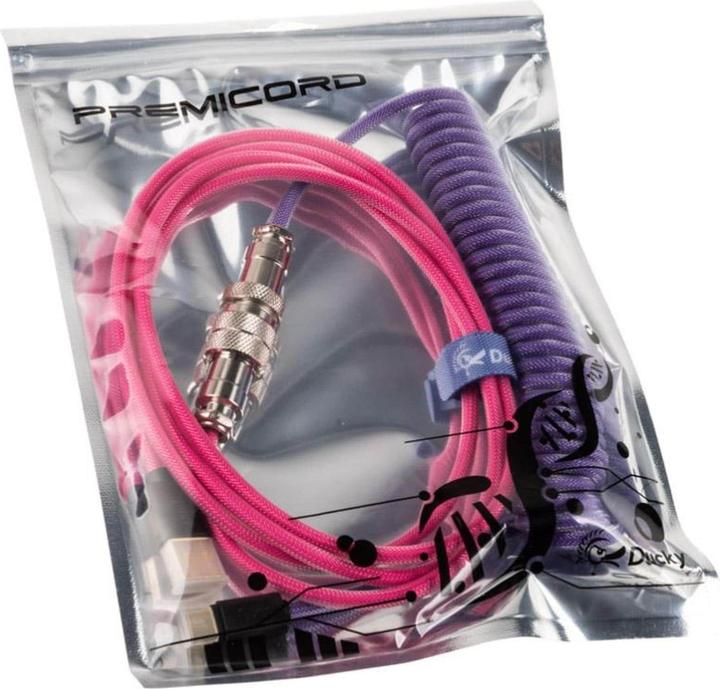 Produktbild Ducky Premicord Joker Spiralkabel, USB Typ C auf Typ A (1.80 m, USB 2.0)