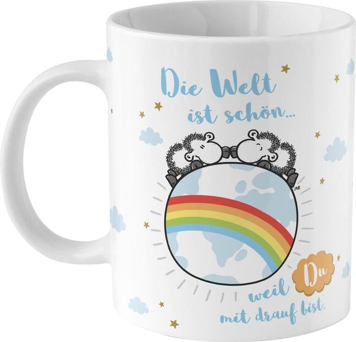 Actual product image Sheepworld Coffee cup The world is beautiful 350 ml, 1 piece (350 ml, 1 x)