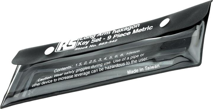 Image du produit Rs Pro Jeu de 9 clés 6 pans en L