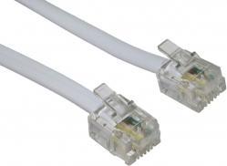 Image du produit Cables Direct CDL 10m RJ11 vers RJ11 Modem blanc