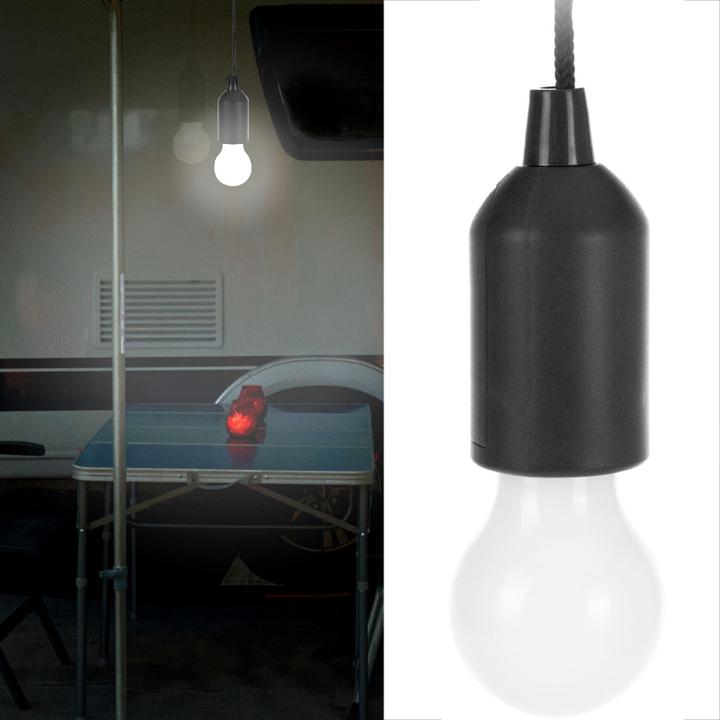Immagine prodotto Vilde 2er-Set LED-Hängelampe mit Kordel und Zugschalter, batterieben, schwarz (35 lm)