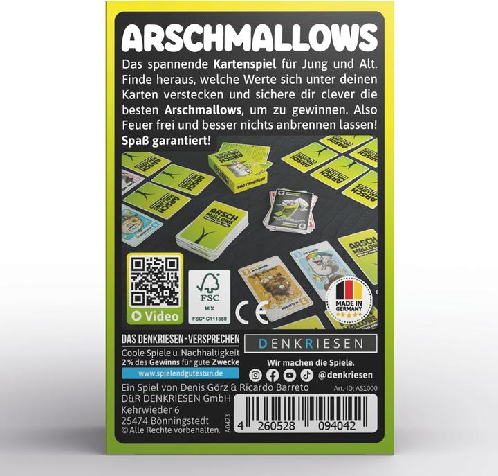 Produktbild Denkriesen Arschmallows® - "Weniger Frisst Mehr" (Deutsch)