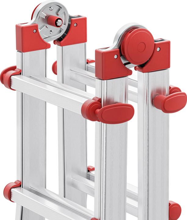 Productafbeelding Hailo M80, aluminium multifunctionele ladder, 4x4 sporten (Multifunctionele ladder, 123 cm)