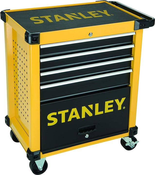 Produktbild Stanley Werkstattwagen 4 Schubladen, bestückt mit 9 Modulen (4 x)
