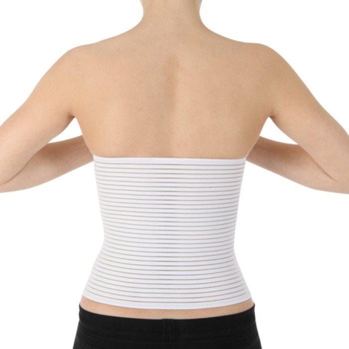 Produktbild Bilasto Uno Bauchbandage Damen L weiss mit Micro-Klettverschluss (L)