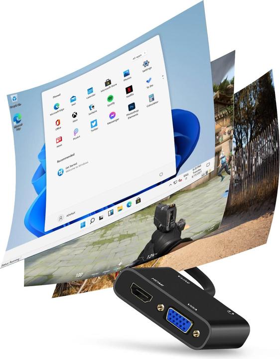 Actual product image Avizar VGA / HDMI + VGA with 3.5mm connector (HDMI, VGA, 2 cm)