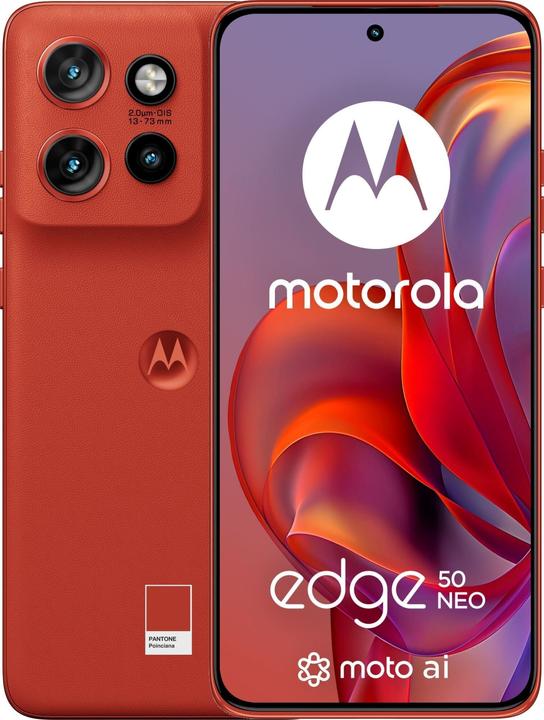 Produktbild Moto Edge 50 Neo (256 GB, poinciana, 6.40", SIM + eSIM, 0.00 Mpx, 5G)