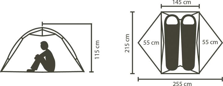 Actual product image Stoic NjavveSt. III 2P UL (Dome tent, 2.24 kg, 2 persons)