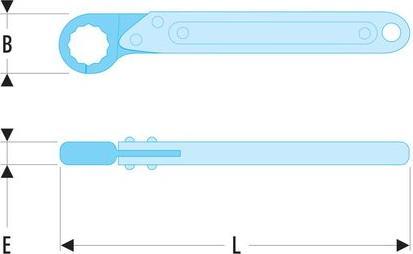 Actual product image Facom Ratchet ring spanner (16 mm)