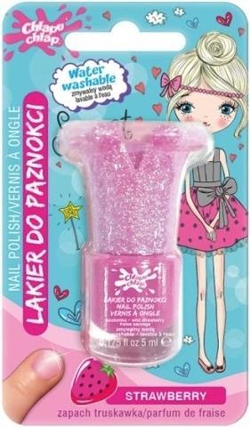 Chlapu Chlap Splap Splap Nagellack mit Wasser hellrosa gewaschen, 5 ml (hellrosa)