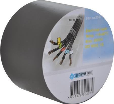 Immagine prodotto Stokvis Tapes STOKVIS nastro isolante in PVC 50 mm x 20 m, grigio (50 mm)