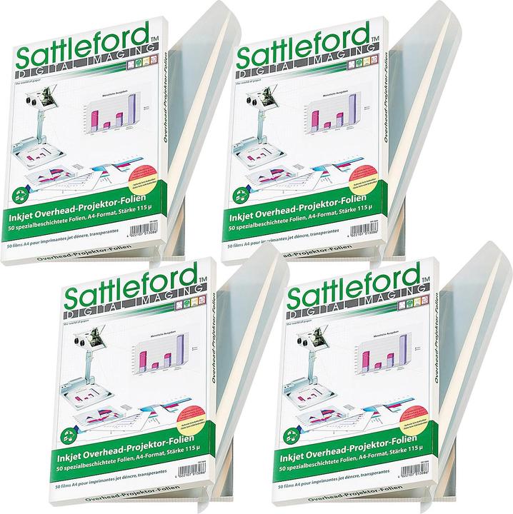 Actual product image Sattleford 200 inkjet overhead foils