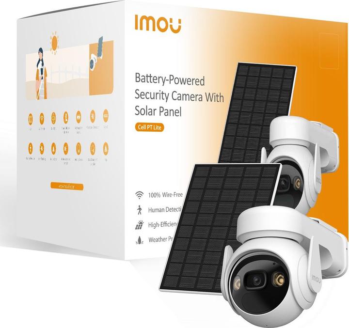Imou Kit Cell PT Lite + Pannello solare (2304 x 1296 Pixels)