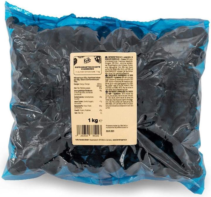 KoRo Freeze-dried raspberries in dark chocolate (1000 g)