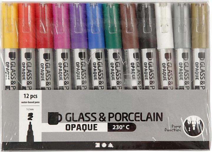 Produktbild Creativ Company Porzellanmarker und Glasmarker (Mehrfarbig, 2 mm, 12 x)