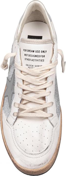 Produktbild Golden Goose ballstar in nappa and glitter natural and silver color (37)