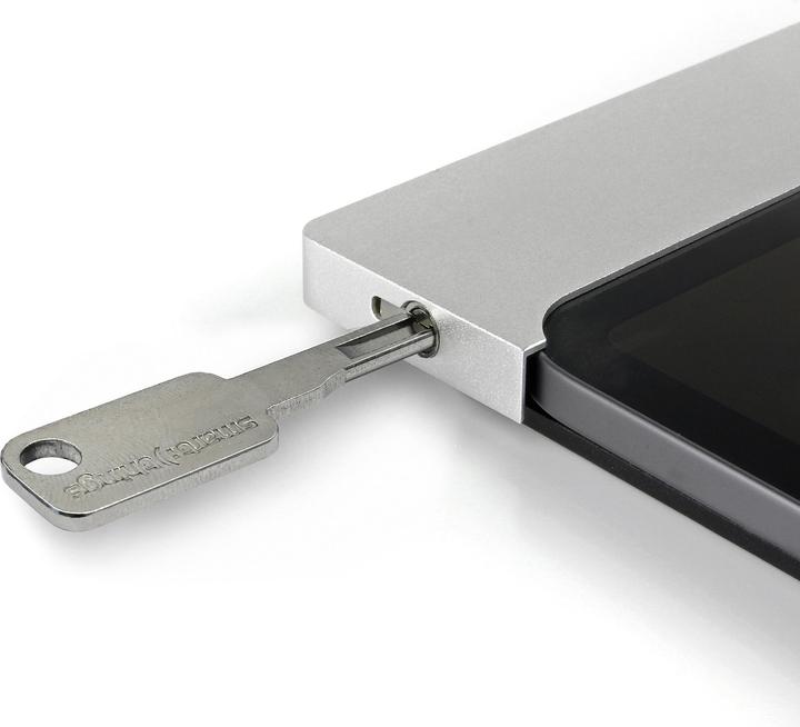 smart things sDock Fix s53, silber - 12.4 Zoll Wandhalterung/Ladestation für Galaxy Tab S7+, S7 FE, S8+.