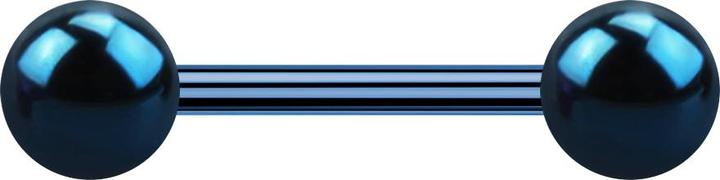 Immagine prodotto Star Piercing Barbell blu scuro con due palline (senza ottone, Acciaio chirurgico 316L)