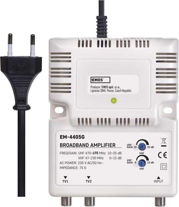 Actual product image Emos EM-4405G broadband amplifier