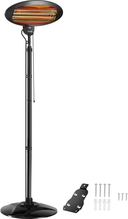 Immagine prodotto tectake Radiatore a infrarossi Solaris Monolith 2000W regolabile in altezza (2000 W)