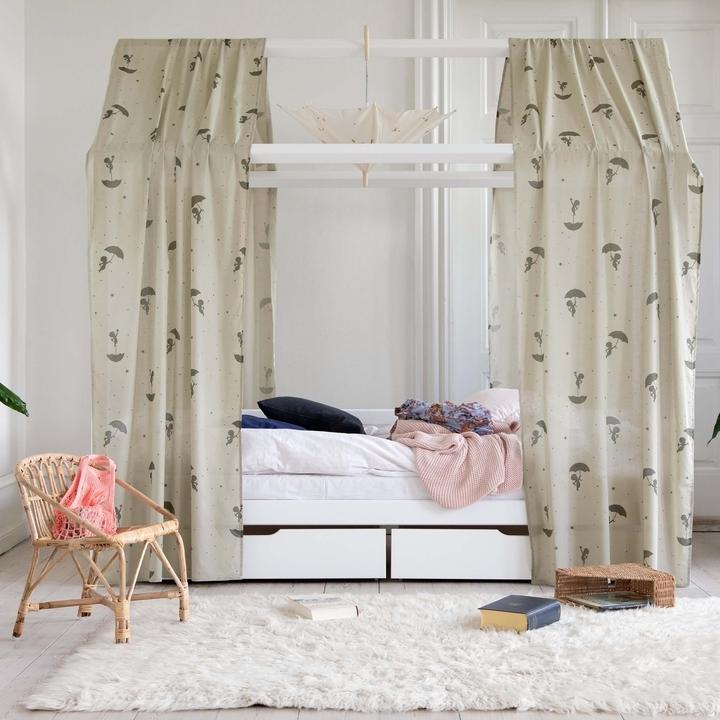 Produktbild Hoppekids Sandmännchen (Ole Lukoie) Hausbett-Vorhang für Hausbetten 90x200 cm, Grün