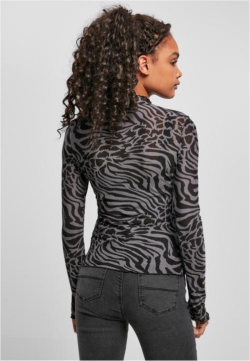 Immagine prodotto Urban Classics Donna AOP Mesh Turtleneck Longsleeve (XL)