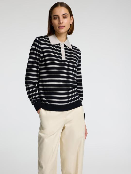 Image du produit Selected Femme 100% Merinowoll Langarm-Poloshirt (M)