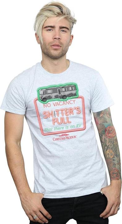 Image du produit National Lampoon´s Vacation National Lampoon's Christmas Vacation - T-shirt GREYSCALE NO VACANCY - Homme (XXL)