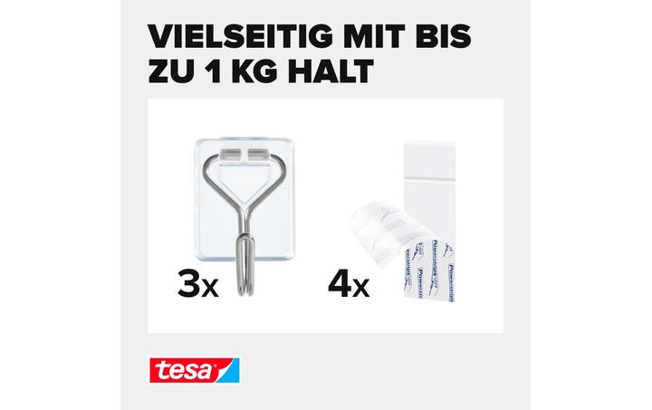 Productafbeelding tesa Powerstrips zelfklevende haken Klein