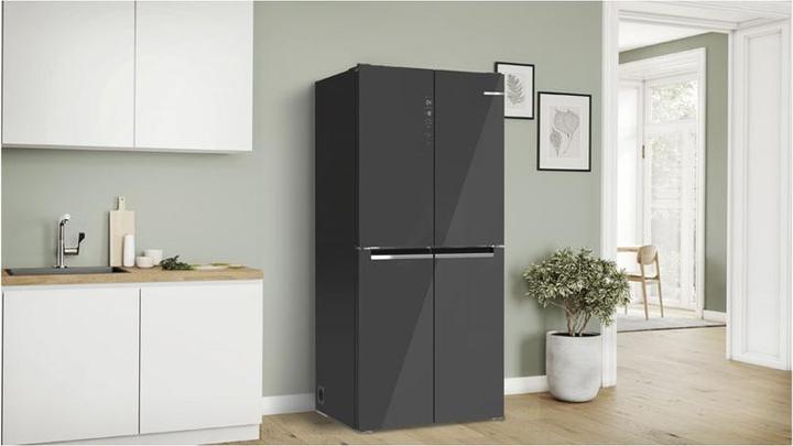 Immagine prodotto Bosch Hausgeräte Serie 4, Frigorifero-congelatore a più porte, frontale in vetro, 189,5 x 85,5 cm, grigio, KMC85LEEA (547 l)
