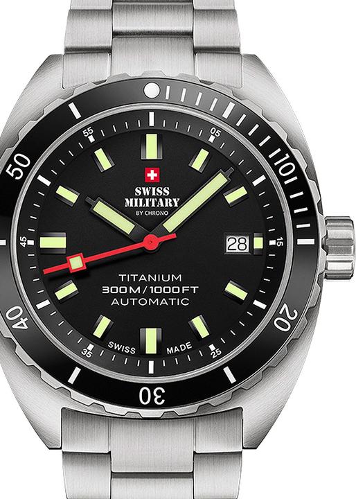 Image du produit Swiss Military SMA34100.01 Diver Titanium automatique 42mm 30ATM (Montre de plongée, 42 mm)