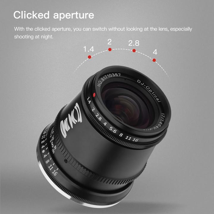 Image du produit TTArtisan 17mm f1.4 Micro 4/3 (Micro Four Thirds, APS-C / DX)
