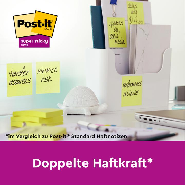Image du produit Post-it Super Sticky (76 x 76 mm)