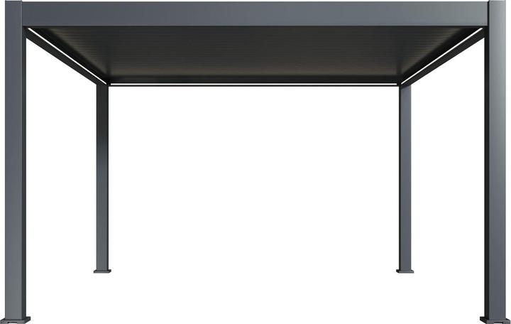 Produktbild Weide elektrische Pergola 4x4m Anthrazit mit LED (400 cm, 400 cm)