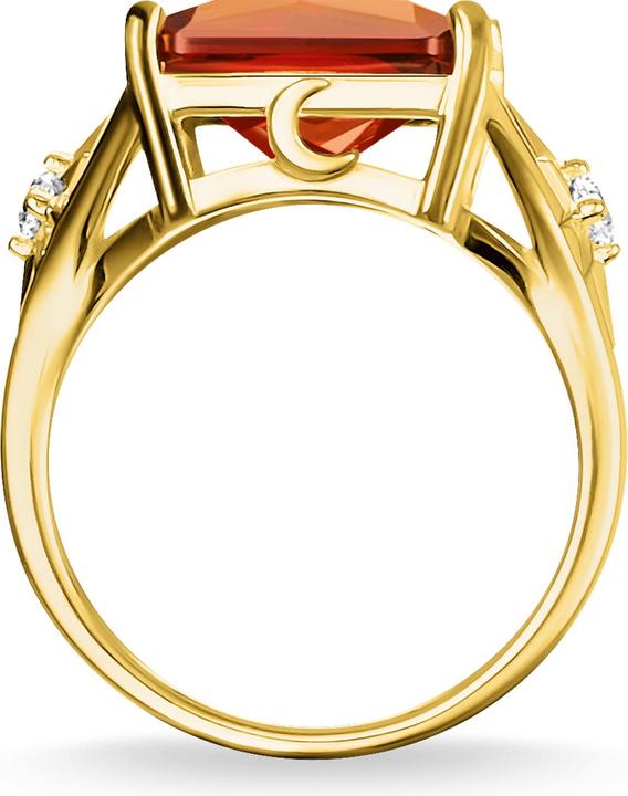 Produktbild Thomas Sabo Ring Stein Orange gross mit Stern (54, 925 Silber)