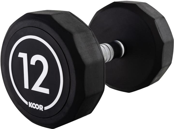 Produktbild Koor Kurzhantel 12 kg, Schwarz (1 x 12 kg)