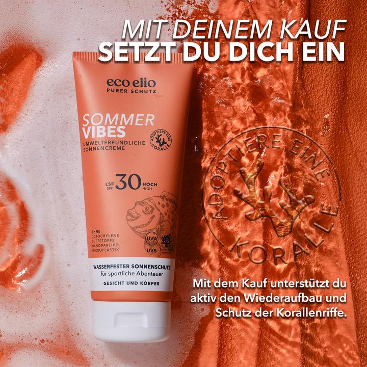 Actual product image Eco Elio Summer Vibes (Suntan cream, SPF 30, 200 ml, 246 g)