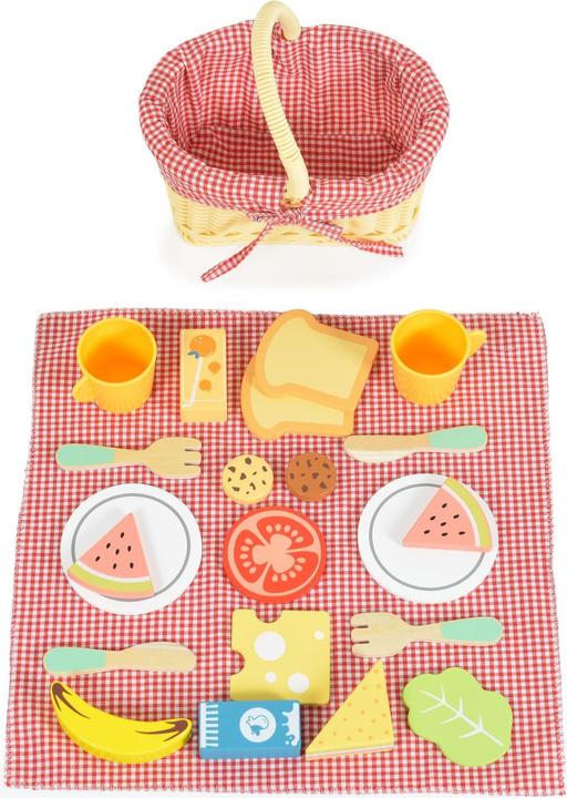 Produktbild Tooky Toy Picknick-Set aus Holz, 23-teilig