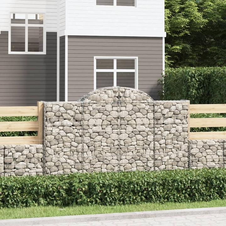 Actual product image VidaXL Gabionen mit Hochbogen 5 Stk. 200x30x120/140cm Verzinktes Eisen