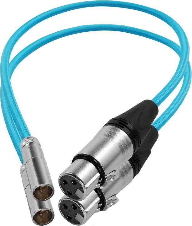 Kondor Blue Mini XLR mâle à XLR femelle Câble audio 16" (2 Packs) pour BMPCC & C70 () (0.41 m)