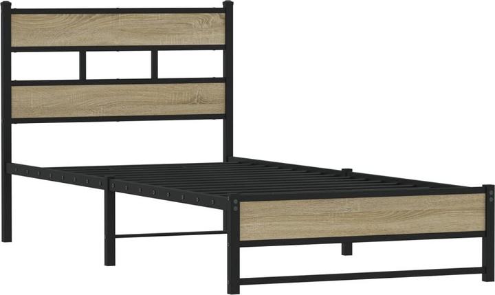 Actual product image VidaXL Metal bed Bed slatted frame single bed Bed frame without mattress 107x203cm (107 x 203 cm)
