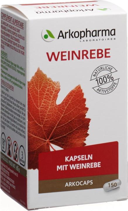 Arkopharma Arkocaps Bio Weinrebe Kapseln (150 Stück, Kapseln, 108 g)