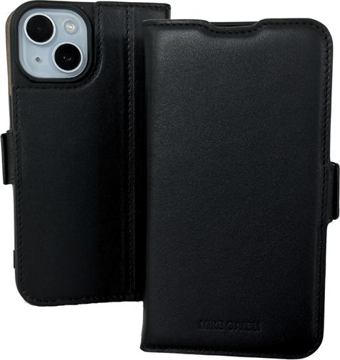 Produktbild Mike Galeli Book-Cover Echtleder Fabio black (Apple iPhone 15)