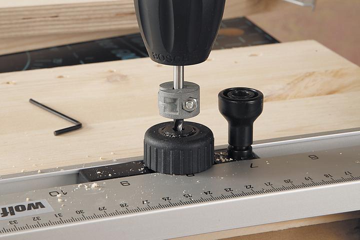Immagine prodotto wolfcraft wolfcraft 1 Univ.-Tiefenstopp-Set 3-tlg. ø6,8,10mm (6, 8, 10 mm)