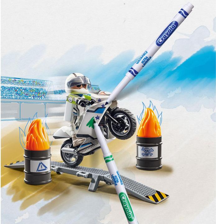 Image du produit Playmobil Couleur : Motocross Moto (71377)