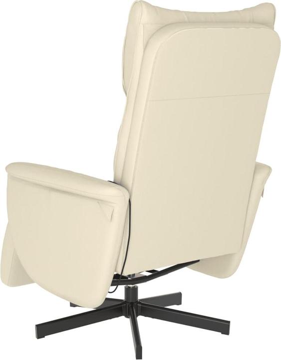 Produktbild VidaXL Massagesessel mit Fussteil Creme Kunstleder,Farbe