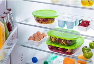Produktbild Pyrex Dajar Glasbehälter mit Deckel Cook & Store rechteckig, Glas, Transparent/Grün, 23 x 15 x 6,5 c (1.10 l)