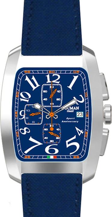 Immagine prodotto Locman Orologio Italia Uomo Sport Anniversary Chrono Blu Ref. 0470 (Cronografo, 37 mm)
