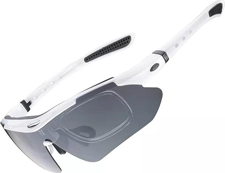 Produktbild Rockbros 10142 photochrome UV400-Fahrradbrille – weiss (Photochromic UV400)